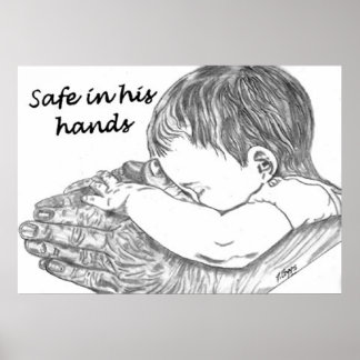 Sicher in den Händen Original Artwork von D. Boggs Poster