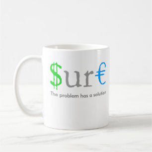 Sicher lustiges Geld Kaffeetasse