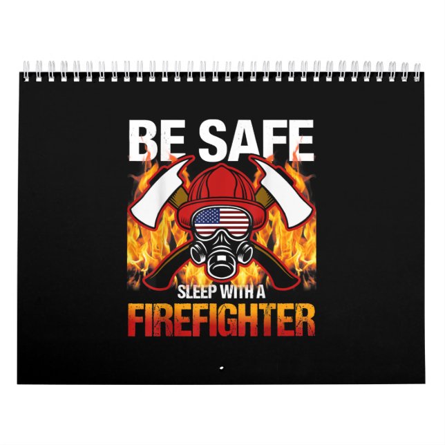 Sicher schlafen mit einem Feuerwehrmann Kalender (Titelbild)