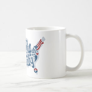 Sicher und glücklich 4. Juli Kaffeetasse