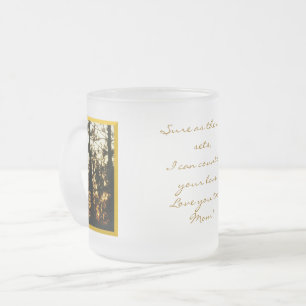 Sicher, wie die Sonne Sets Mattierte Glas Tasse fü