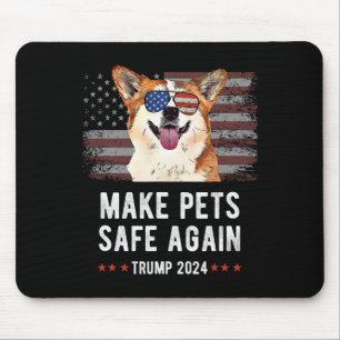 Sichere Haustiere - Corgi Dog Trump 2024 Mousepad