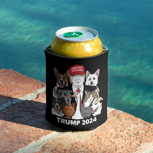 Sichere Haustiere Trump 2024 Rette unsere Haustier Dosenkühler (In Situ Pool)