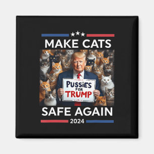 Sichere Haustiere Trump 2024 Rette unsere Haustier Magnet