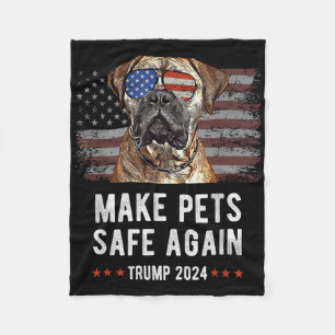 Sichere Haustiere wieder Bullmastiff Hund Trump 20 Fleecedecke