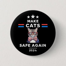 Sichere Katzen bei den lustigen Katzen-Wahlen 2024