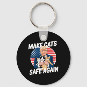 Sichere Katzen wieder wählen Trump Rette unsere Ha Schlüsselanhänger