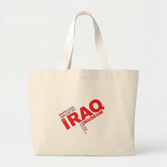 SICHERE VIGIL Taschen-Tasche (rot) Jumbo Stoffbeutel (Vorne)