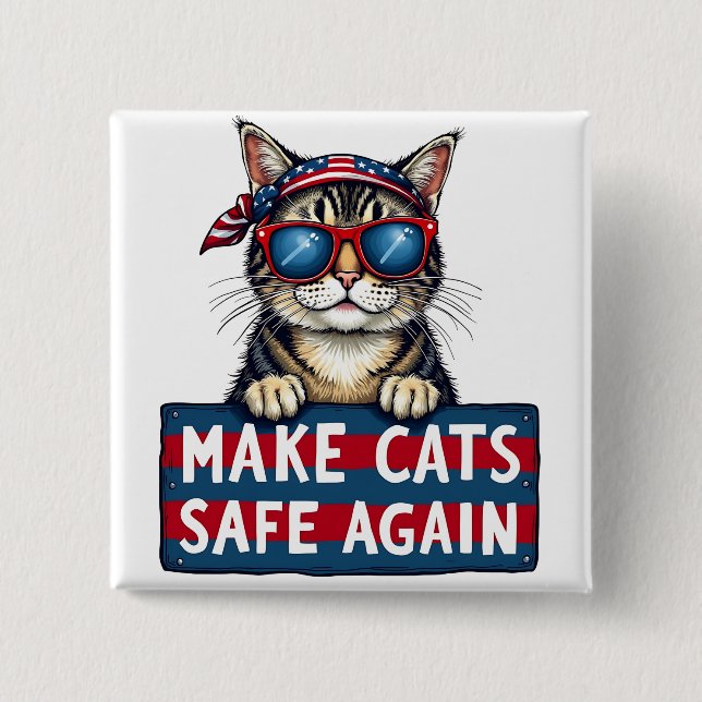 Sichere Wahlen für Trump Button (Vorderseite)