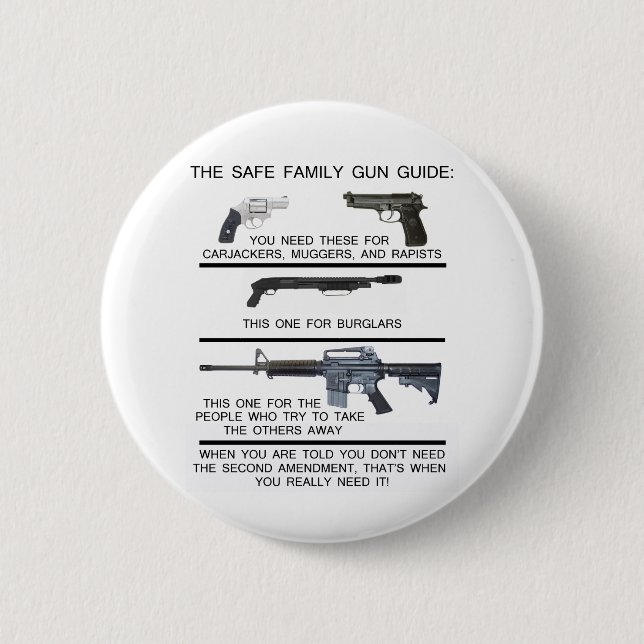SICHERER FAMILIEN-GEWEHR-FÜHRER BUTTON (Vorderseite)