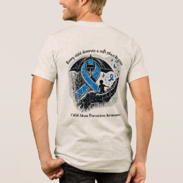 Sicherer Ort – Bewusstsein für die Prävention von Tri-Blend Shirt