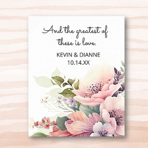 Sicheres Hochzeitdatum Benutzerdefinierte Liebe Poster