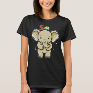 Sicheres Sanftes Baby-Elefant-Emotionales-Heilungs T-Shirt
