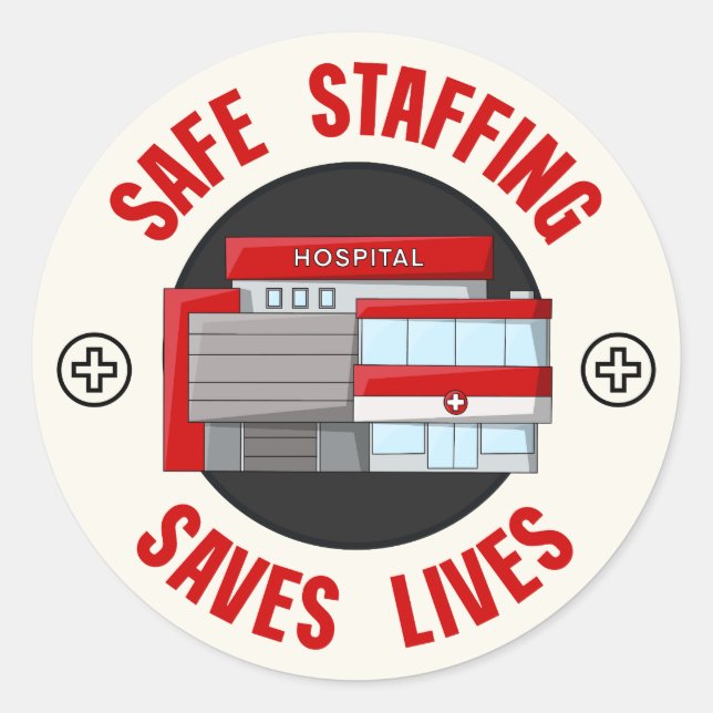 Sicheres Staffeln Rette Leben - Krankenschwestern  Runder Aufkleber (Vorderseite)