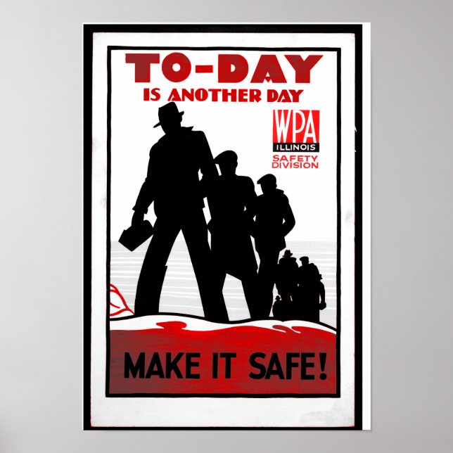Sicherheit am Arbeitsplatz Poster (Vorne)