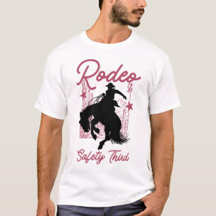 Sicherheit an Dritter Stelle Bull Riding – Lustige T-Shirt