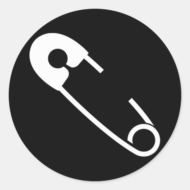 Sicherheit Button Decal Runder Aufkleber (Vorderseite)