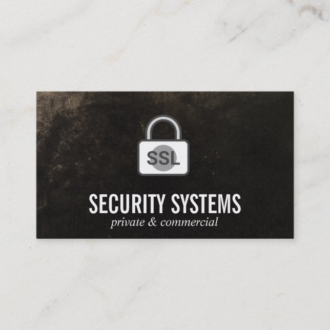 Sicherheit | Cyber Visitenkarte (Vorderseite)