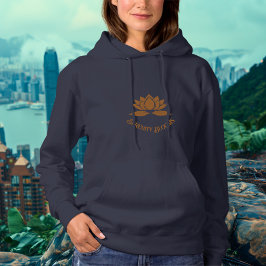 Sicherheit - Design der Kupfer-Lotus-Blume Hoodie