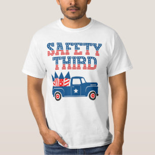 Sicherheit Dritter 4. Juli Lkw mit Feuerwerk T-Sh T-Shirt