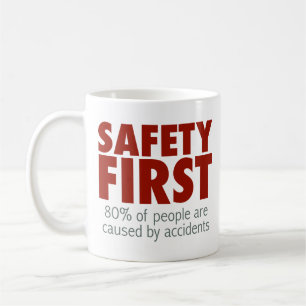 Sicherheit erste! kaffeetasse