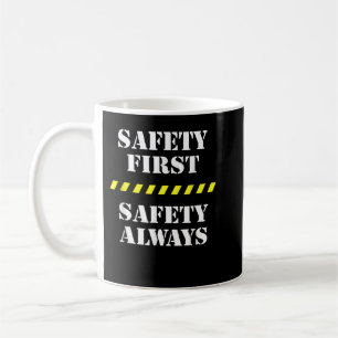 Sicherheit Erste Sicherheit immer sicheres Persona Kaffeetasse