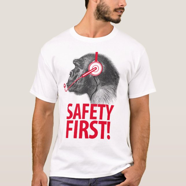 Sicherheit erste! T-Shirt (Vorderseite)