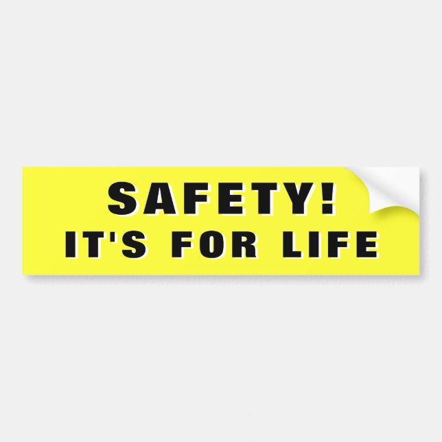 Sicherheit! Es ist für Life 3d Autoaufkleber (Vorne)
