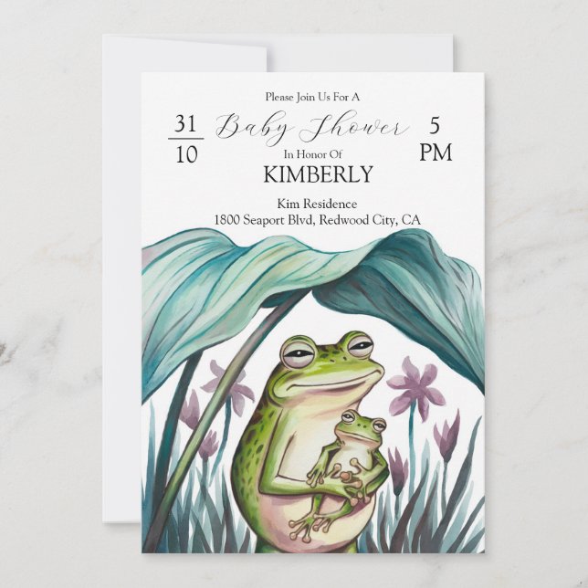 Sicherheit in Mommys Waffen Einladung (Vorderseite)