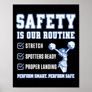 Sicherheit ist unsere Routine - Verletzungsprävent Poster