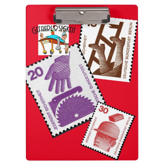 "Sicherheit" Klemmbrett (Vorderseite)