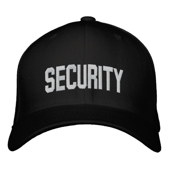 Sicherheit mit Baseball-Cap Bestickte Kappe (Vorderseite)