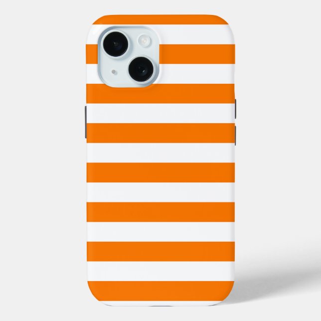 Sicherheit Orange und Weiße Streifen Case-Mate iPhone Hülle (Rückseite)