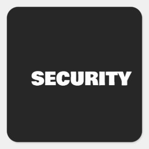 Sicherheit Quadratischer Aufkleber