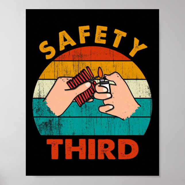 Sicherheit von Feuerwerkskörpern Poster (Vorne)