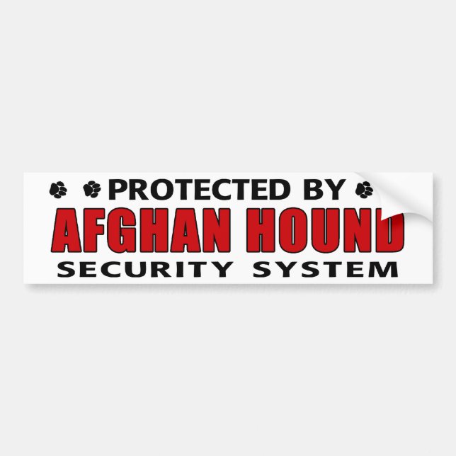 Sicherheit von Hunden in Afghanistan Autoaufkleber (Vorne)
