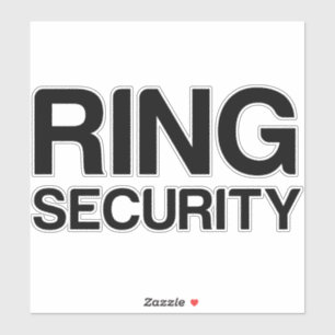 SICHERHEIT VON WEDRING AUFKLEBER