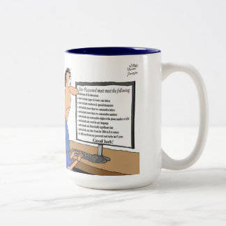 Sicherheits-Analytiker nimmt die Job zu ernst - Zweifarbige Tasse