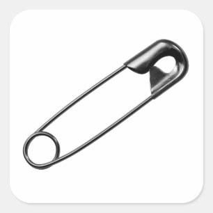 Sicherheits-Button-Aufkleber Quadratischer Aufkleber