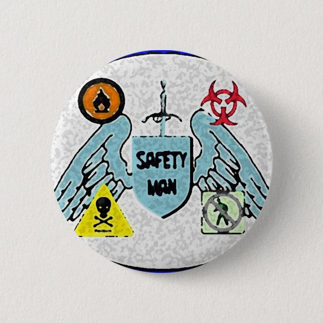 Sicherheits-Button Button (Vorderseite)