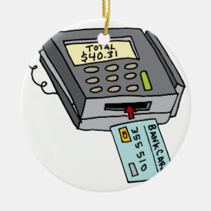 Sicherheits-Chip-Kreditkarte-Maschine Keramikornament