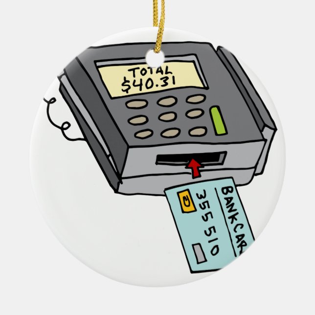 Sicherheits-Chip-Kreditkarte-Maschine Keramikornament (Vorne)