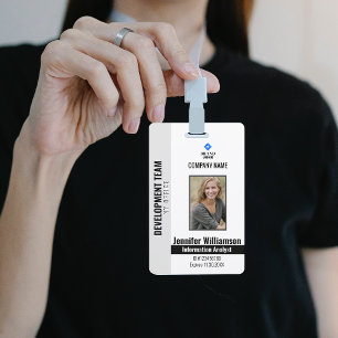 Sicherheits-QR-Code der Black Company Mitarbeiter- Ausweis