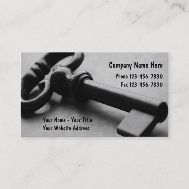 Sicherheits-Visitenkarten Visitenkarte (Vorderseite)