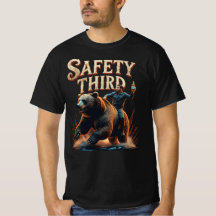 Sicherheitsbär-Reiter-Fun-Shirt