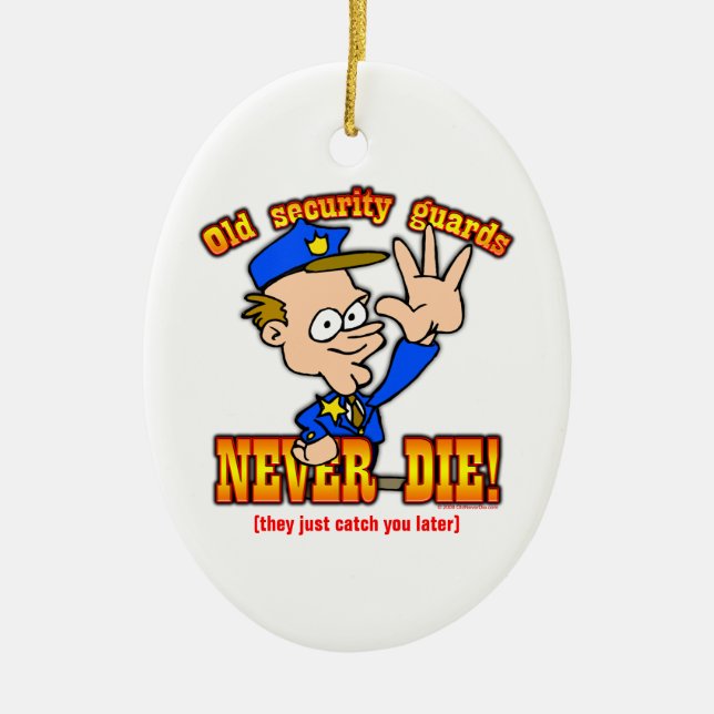 Sicherheitsbeamten Keramikornament (Vorne)