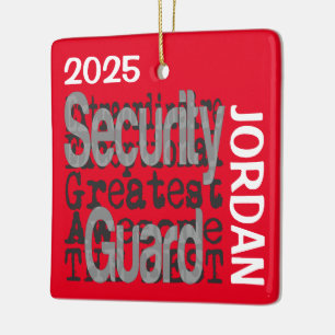 Sicherheitsbeamter Extraordinaire CUSTOM Keramikornament