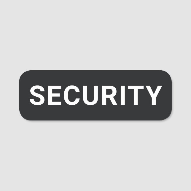 Sicherheitsbeamter Namensschild (Vorderseite)