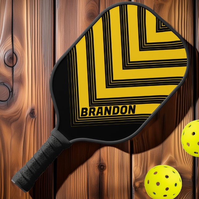 Sicherheitsbeere Nostalgische Vintage Zickzack Fan Pickleball Schläger (Von Creator hochgeladen)