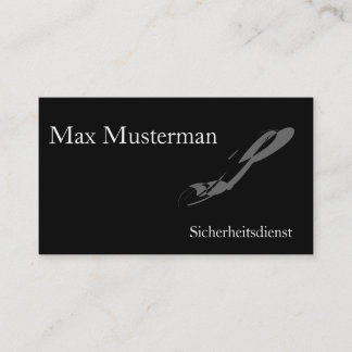 Sicherheitsdienst Visitenkarte